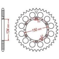OCEĽOVÁ ROZETA PRE SEKUNDÁRNE REŤAZY TYPU 520, JT - ANGLICKO (47 ZUBOV)