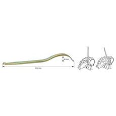 MONTPÁKY 370 MM CRMO OCEĽ, VÁHA 0,4 KG