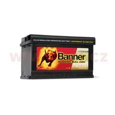 80AH BATÉRIA, 800A, PRAVÁ BANNER RUNNING BULL AGM 315X175X190