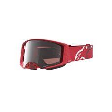 OKULIARE SUPERTECH VESTA, ALPINESTARS (ČERVENÁ FLUO/CHROM, ZRKADLOVÉ STRIEBORNÉ PLEXI) 2027