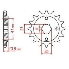 REŤAZOVÉ KOLIESKO PRE SEKUNDÁRNE REŤAZY TYPU 530, JT - ANGLICKO (15 ZUBOV)