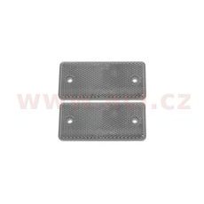 UNIVERZÁLNÍ ODRAZKA OBDÉLNÍK S DVĚMA OTVORY PRO UCHYCENÍ, BÍLÁ (94X44 MM) 2 KS