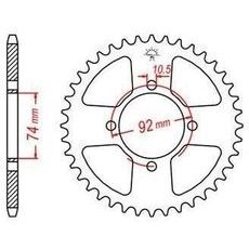 OCEĽOVÁ ROZETA PRE SEKUNDÁRNE REŤAZY TYPU 520, JT - ANGLICKO (42 ZUBOV)