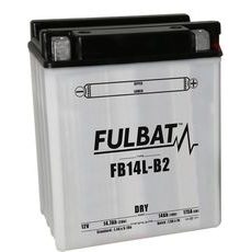 BATÉRIE 12V, YB14L-B2, 14AH, 175A, KONVENČNÉ 134X89X166 FULBAT (VR. BALENIE ELEKTROLYTU)
