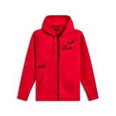 MIKINA TRANSVERSE HOODIE, ALPINESTARS (ČERVENÁ)