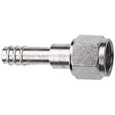 FITINKA HLINÍKOVÝ NAMAČKÁVACÍ KÔŇ SAMICA 180° PRE HADICE G6 (8 MM) ZÁVIT UNF 5/8"