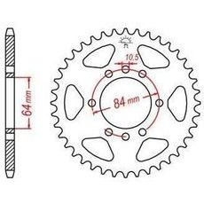 OCEĽOVÁ ROZETA PRE SEKUNDÁRNE REŤAZY TYPU 520, JT - ANGLICKO (42 ZUBOV)