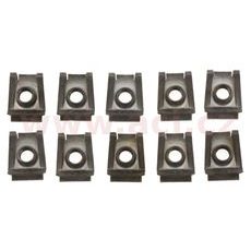 KOVOVÁ PŘÍCHYTKA S VNITŘNÍM ZÁVITEM, ZLATÝ POZINK FE (SADA 10 KS)