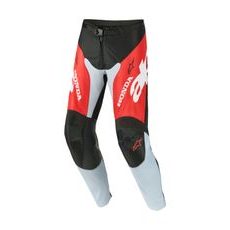 NOHAVICE RACER VEIL HONDA KOLEKCE, ALPINESTARS (ČERNÁ/ŠEDÁ/ČERVENÁ/ŽLUTÁ) 2026