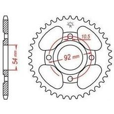 OCEĽOVÁ ROZETA PRE SEKUNDÁRNE REŤAZY TYPU 428, JT - ANGLICKO (45 ZUBOV)