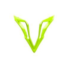 KRYT BRADOVÉ VENTILÁCIA PRE PRILBU WRAAAP, AIROH (LOLLIPOPP / DIAMOND - ŽLTÝ FLUO LESKLÝ)