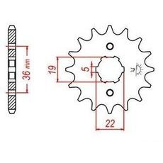 REŤAZOVÉ KOLIESKO PRE SEKUNDÁRNE REŤAZY TYPU 520, JT - ANGLICKO (13 ZUBOV)