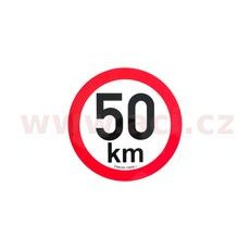 OMEZENÍ RYCHLOSTI 50 KM RETROREFLEXNÍ PRŮMĚR 200 MM (NA PŘÍVĚSY)