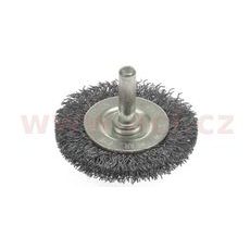 OKRUŽNÍ KARTÁČ, PRŮM. 50 MM, DRÁT 0,3 MM, STOPKA 6 MM, LUKAS (NĚMECKO)