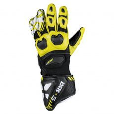 KOŽENÉ RUKAVICE IXS ACE 2.0 X4-222207 COAL BLACK-FLUO YELLOW 3XL