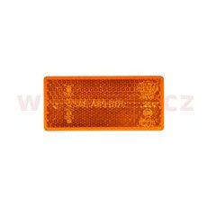 ODRAZKA ORANŽOVÁ OBDÉLNÍKOVÁ 70X35 MM SAMOLEPÍCÍ HELLA