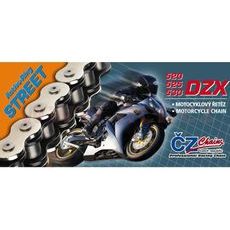 REŤAZ 525DZX, ČZ - ČR (FARBA ČIERNA, 120 ČLÁNKOV VR. NITOVACIE SPOJKY RIVET)