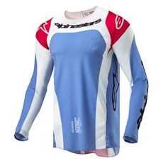 DRES TECHSTAR OCURI, ALPINESTARS (SVETLE MODRÁ/BÍLÁ/ČERVENÁ) 2024