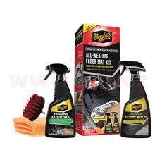 MEGUIAR'S QUIK SOLUTIONS ALL WEATHER MAT CARE KIT SADA NA ČISTENIE A OCHRANU GUMOVÝCH A PLASTOVÝCH KOBERCOV