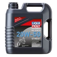 LIQUI MOLY MOTORBIKE HD SYNTH 20W-50 STREET, PLNE SYNTETICKÝ MOTOROVÝ OLEJ 4 L