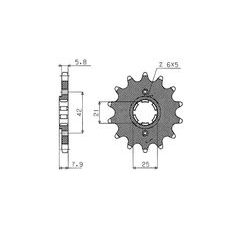 REŤAZOVÉ KOLIESKO PRE SEKUNDÁRNE REŤAZY TYPU 520, BRAKING (15 ZUBOV)