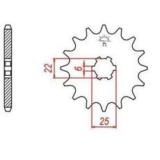 REŤAZOVÉ KOLIESKO PRE SEKUNDÁRNE REŤAZY TYPU 420, JT - ANGLICKO (16 ZUBOV)