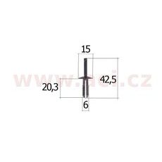 PLASTOVÝ NÝTEK (SADA 10 KS)