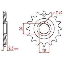 REŤAZOVÉ KOLIESKO PRE SEKUNDÁRNE REŤAZY TYPU 520, JT - ANGLICKO (13 ZUBOV)
