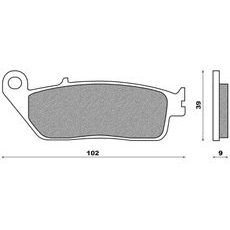 BRZDOVÉ DOŠTIČKY (ZMES ROAD TOURING SINTERED) NEWFREN (2 KS V BALENIE)