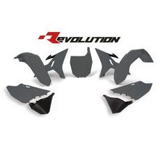 SADA PLASTOV YAMAHA, RTECH (ŠEDO-ČERNÁ, 6 DIELOV)