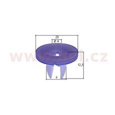 PLASTOVÁ PŘÍCHYTKA S VNITŘNÍM ZÁVITEM (SADA 10 KS)
