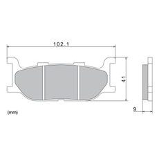 BRZDOVÉ DOŠTIČKY, NISSIN (SEMI-METALICKÁ ZMES) 2 KS V BALENIE