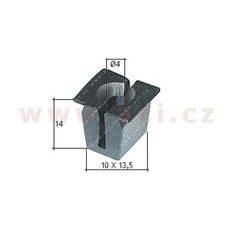 PLASTOVÁ PŘÍCHYTKA S VNITŘNÍM ZÁVITEM (SADA 10 KS)