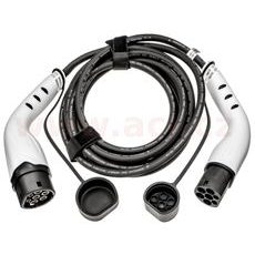 NABÍJECÍ KABEL PRO EV, TYP 2 / TYP 2, 32 A / 22 KW, 3 FÁZE, 480 V, DÉLKA 6 M, BÍLÉ KONEKTORY HELLA