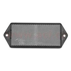 UNIVERZÁLNÍ ODRAZKA OBDÉLNÍK, S DRŽÁKEM K UCHYCENÍ NA DVA ŠROUBY, BÍLÁ (127X51 MM)