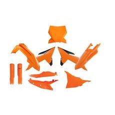 SADA PLASTOV 7 DIELOV KTM, RTECH (ORANŽOVÁ, ČIERNA)