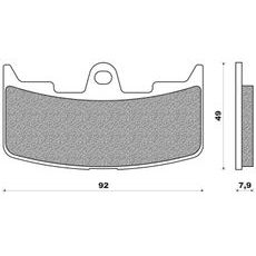 BRZDOVÉ DOŠTIČKY (ZMES ROAD TT PRE SINTERED) NEWFREN (2 KS V BALENIE)