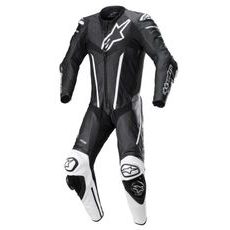 JEDNODIELNA KOMBINÉZA FUSION, TECH-AIR KOMPATIBILNÝ, ALPINESTARS (ČERNÁ/BÍLÁ)