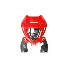 PREDNÉ MASKA S LED SVETLOM BETA, RTECH (ČERVENÁ)