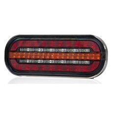 ZADNÍ SVĚTLO LED 195X75 MM, S DYNAMICKÝM SMĚR. SVĚTLEM, KABEL 1 M, L=P