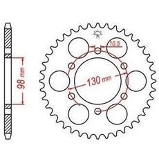 OCEĽOVÁ ROZETA PRE SEKUNDÁRNE REŤAZY TYPU 630, JT - ANGLICKO (33 ZUBOV)