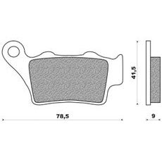 BRZDOVÉ DOŠTIČKY (ZMES OFF ROAD DIRT RACE SINTERED) NEWFREN (2 KS V BALENIE)