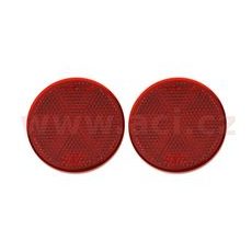 UNIVERZÁLNÍ ODRAZKA KULATÁ, SAMOLEPÍCÍ, ČERVENÁ (PRŮMĚR 60 MM) 2 KS