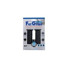 GRIPY FAT GRIPS S VÄČŠÍ VONKAJŠÍM PRIEMEROM, OXFORD (ČIERNA GUMA, TVRDOSŤ GUMY MEDIUM, NA RIADIDLÁ O PRIEMERU 22 MM, PÁR)