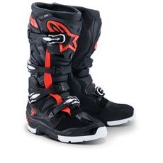 TOPÁNKY TECH 7 ENDURO DRYSTAR, ALPINESTARS (ČERNÁ/ČERVENÁ FLUO/BÍLÁ) 2026