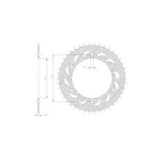 OCEĽOVÁ ROZETA PRE SEKUNDÁRNE REŤAZE TYPU 520, SUNSTAR (47 ZUBOV)