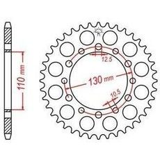 OCEĽOVÁ ROZETA PRE SEKUNDÁRNE REŤAZY TYPU 520, JT - ANGLICKO (41 ZUBOV)