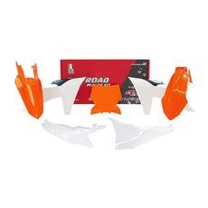 SADA PLASTOV KTM, RTECH (ORANŽOVO-ČERNO-BÍLÁ, 6 DIELOV)