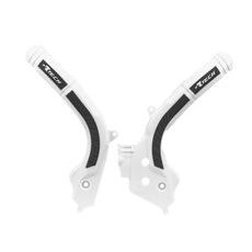 PROTEKTORY RÁMU KTM/HUSQVARNA/GAS GAS, RTECH (SADA, BIELO-ČIERNE)