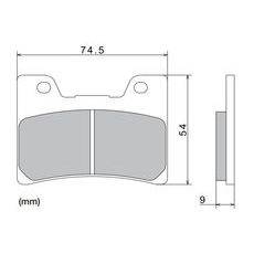 BRZDOVÉ DOŠTIČKY, NISSIN (SEMI-METALICKÁ ZMES) 2 KS V BALENIE
